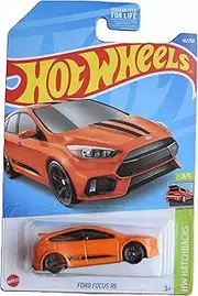 Hot Wheels Ford Focus RS Car Toy Vehicle 1:64 Scale Die Cast Red Unisex Children Aged 3-12