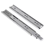 Pair Sliver Drawer Slides Soft Close Ball Bearing Cabinet Drawer Slides Full Ext