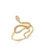 Bloomingdale's Fine Collection 14K Yellow Gold Diamond Snake Ring, 0.26 tcw