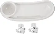 Toyvian Stroller Snack Tray with Cup Holder Removable Stroller Food Tray for Easy Mealtime The for Convenient Storage and Quick Installation