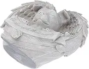 SEWOART 1Pc Pet Memorial Angel Dog Tribute Grave Marker Resin Garden Ornament for Backyard Patio and Lawn for Remembrance and Healing of Beloved Pets