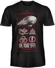 [Led Zeppelin] UK Tour 1971 Official T Shirt Band Rock Unisex Adult Boys