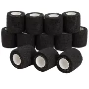 12-Rolls Self Adhesive Bandage Wrap, Vet Tape, Medical Tape (2 In x 5 Yds)