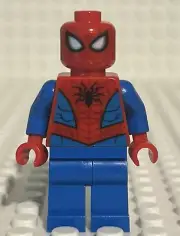 LEGO Marvel Super Heroes Spider-Man Dark Red Web Pattern Minifigure (sh546)