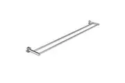 MEIR Round Stainless Steel Double Towel Rail - Chrome - 900mm