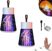 Bug Zapper, 2025 New Cordless Hangable Bug Zapper for Indoor Outdoor,360° All Round Protection, Silent & Ipx7 Waterproof,More Comfortable Environment for Your Family (green-2pcs)