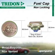 Tridon Non Locking Fuel Cap Metal Bayonet 38.0mm for Audi 5E 5+5 80 100 200