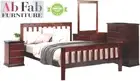 BANKSIA DOUBLE TIMBER BEDROOM SUITE 1 X BED FRAME AND 2 X BEDSIDE CHESTS