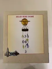 New Cracker Barrel - SOLAR WIND CHIME - Solar Lighted - Planet Stars Moon