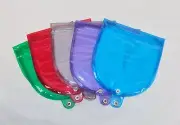CD/DVD/Game Wallets ~ 5 Pack Color Coded Storage System ~ Hold Up To 60 Discs