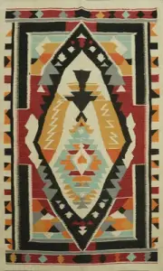 Colorful Kilim Rugs Flatweave Pile Wool Kelim Carpets 5x8 ft