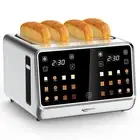 Toaster 4 Slice, Digital Smart Toaster with TouchScreen, Dual Control Panel, ...