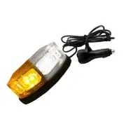 16LED Yellow White Strobe Warning Light with Cigarette Lighter For Car Truck