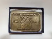 Vintage Chevrolet Club of America 1981 20th Anniversary Belt Buckle DowningtonPA