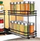 LYNK PROFESSIONAL® Pull Out Spice Rack Organizer for Inside Kitchen Cabinets