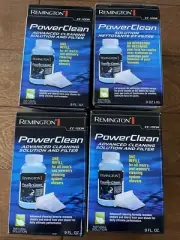 4 x Remington PowerClean Advanced Cleaning Solution 9oz CC-100A