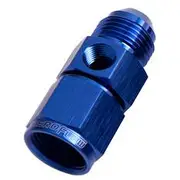 Aeroflow Straight Female to Male with 1/8" Port -12AN, AF140-12