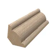 Porta 12x12mm 2.4m Ovolo Tasmanian Oak