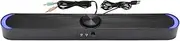 Desktop Wireless Speaker,Household High Fidelity Soundbar with 3.5mm Universal Jack for Computer, PC, Laptop (Black)