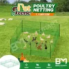 Chicken Fence Poultry Coop Cage Net Runs Pen Farm Mesh Habitat Safe House Turkey