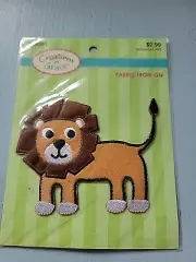New Creations of Grace Lion Applique Patch Fabric Iron Sew On