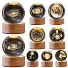 Crystal Ball Lamp Night Light Outer Space Table Lamp Nightstand Lamp