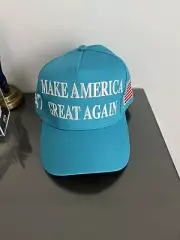 RARE Teal MAGA Cap 47 Authentic official Trump 2024 campaign gear￼ CaliFame Hat