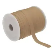 1/2 Inch Double Fold Bias Tape Polyester Continuous Bulk Tape Khaki 55 Yards