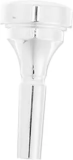 MUELODSIC Ergonomic Cornet Mouthpiece in Bb Silver Plated Labor-saving Construction for Practice Cornet Accessory