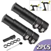 2x Mountain Bike Handlebar Extender Adaptor Tube Front Fork Stem Riser Extension