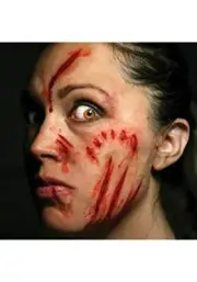 Tinsley Transfers Mauled Trauma Tattoo Makeup Adult Accessory