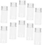 24pcs Mini Glass Storage Bottles Sample Vials with Screw Caps Leak Containers for Essential Oils Perfumes Spices Travel Friendly Glass Holders