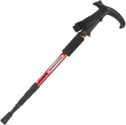 Folding Walking Stick Telescopic Adjustable Antishock Hiking Grip Pole Trekking,