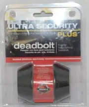 Ultra Security Plus Deadbolt Exterior Key Locking Oil Rubbed Bronze