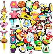 KomoDomo 50 PCS Pencil Charms for Kids Bulk,Pencil Toppers for Kids，Pencil Topper Decorations for Girls,Pen Toppers,Pencil Decor Pen Charms School Prizes Classroom Prizes Random Students Gifts