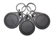 100 Thin Grey Fobs Compatible W/ Keri MS Format Works W/ MS-3000X, MS-5000