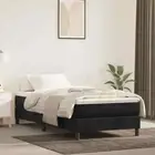 vidaXL Box Spring Bed without Mattress Black King Single Size Velvet 2BB