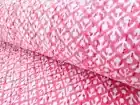 Beautiful Pink Kantha Hand Block Print Handmad Quilt Bedspread Blanket King Size