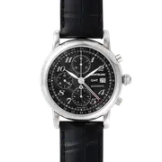 Montblanc Star Traditional Chronograph GMT Stainless Steel Black Dial 102135