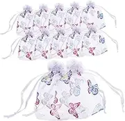 HOMOCONO 50Pcs Small Mesh Drawstring present Bags for Jewelry Candy and Party Favors Elegant Lightweight Storage Pouches for Packing Small Treasures