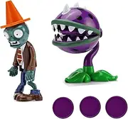 JHESAO 2 PCS Plants and Zombies Toys vs Action Figures Zombies PVZ Toys 1 2 Series Great Gifts for Kids and Fans, Birthday and Christmas Party New