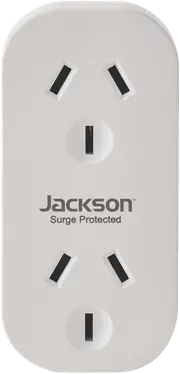 Jackson Surge Protected Double Adaptor
