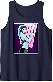 [STAR WARS] Aayla Secura Retro Lightsaber Poster Tank Top