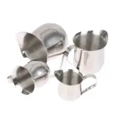 Stainless Steel Coffee Milk Frothing Jug Milk Pitcher Waist Shape Frother -va