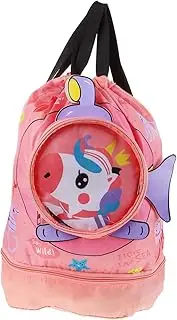 Travel Backpack Dry Wet Separation Boys and Girls Swim Bag Cartoon Pattern Pool
