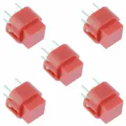 5 x Red Square PCB Keyboard Tactile Push Switch SPST