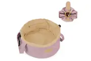 Large Barrel Drawstring Makeup Bag Travel Cosmetic Bag For Women-Pink