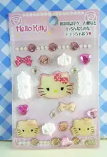 【震撼精品百貨】HELLO KITTY 凱蒂貓~KITTY立體鑽貼紙-蝴蝶結白