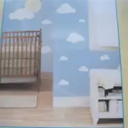 20 Pitter Patter Day Dream Self Stick Cloud Sun Wall Appliques Reusable Stickers