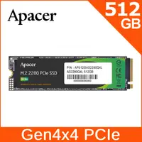 在飛比找PChome24h購物優惠-Apacer宇瞻 AS2280Q4L 512GB M.2 P